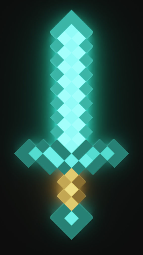 Minecraft Diamond Sword Wallpaper - Sketch Overflow