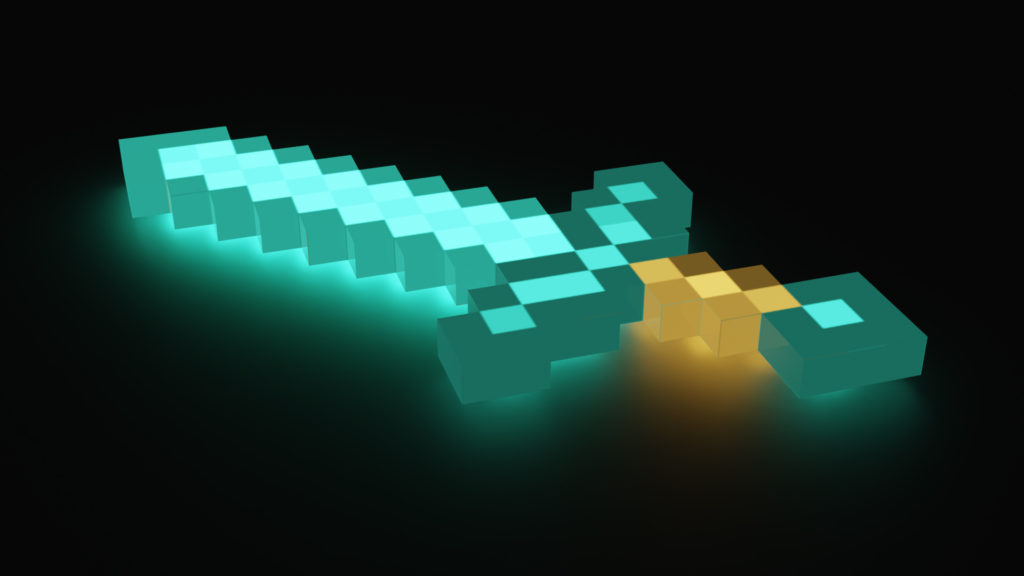 Minecraft Diamond Sword Wallpaper