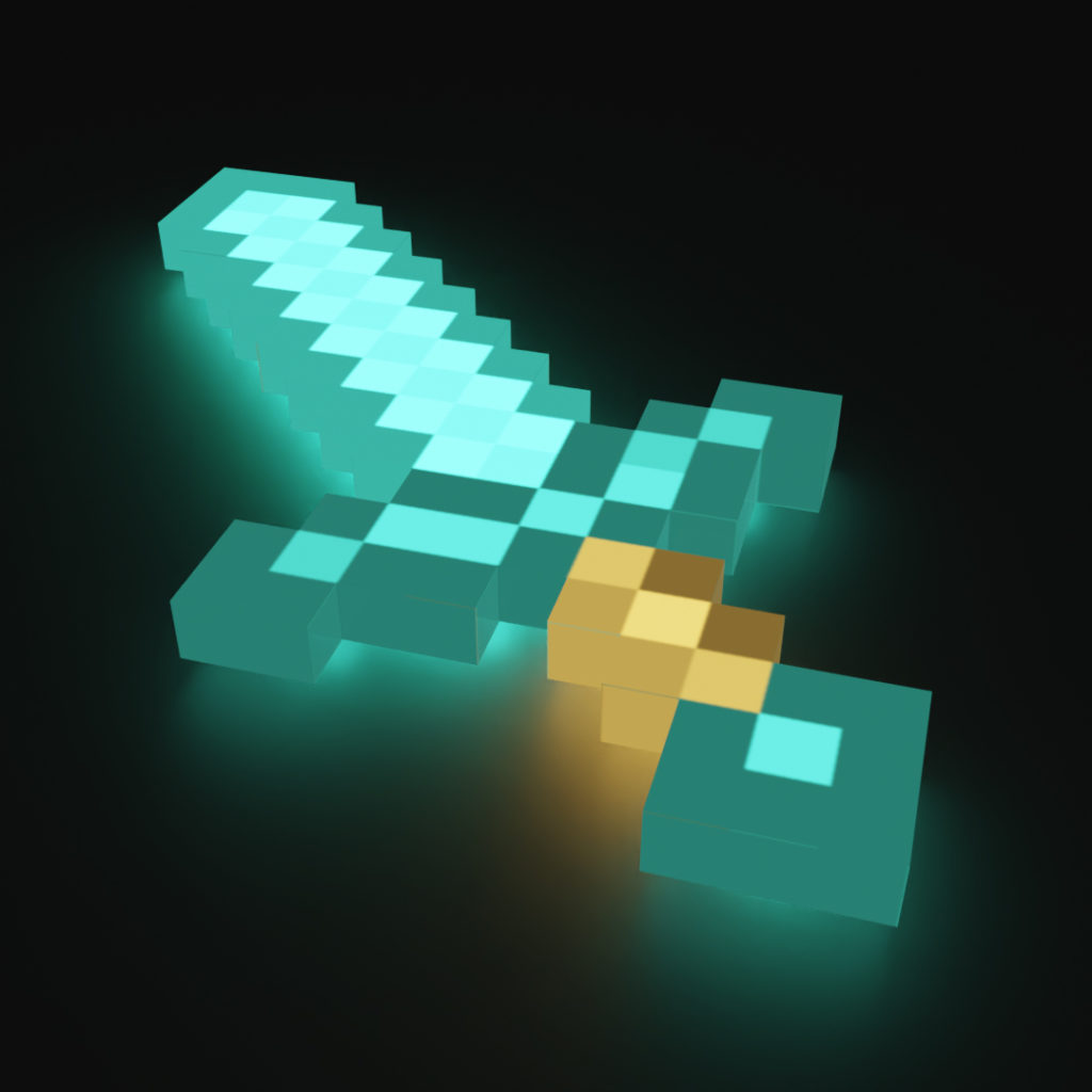 Minecraft Diamond Sword Wallpaper