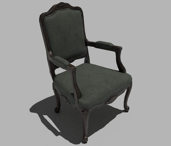 Wooden Classic Chair 3D Model Free Download