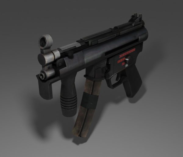 MP5K Gun 3D Model Free Download