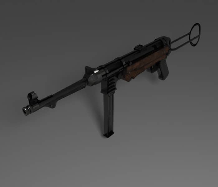MP40 Gun 3D Model Free Download