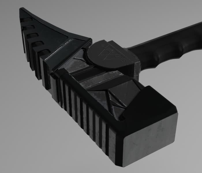 Modern Tactical Hammer 3D Model Free Download