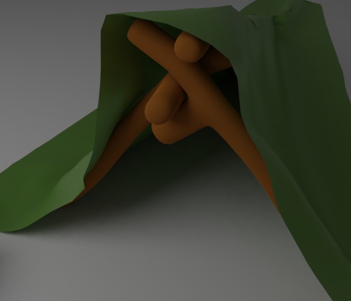 Wooden Tent 3D Model Free Download