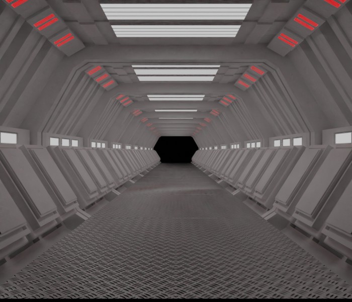 Sci-Fi Hallway 3D Model Pack
